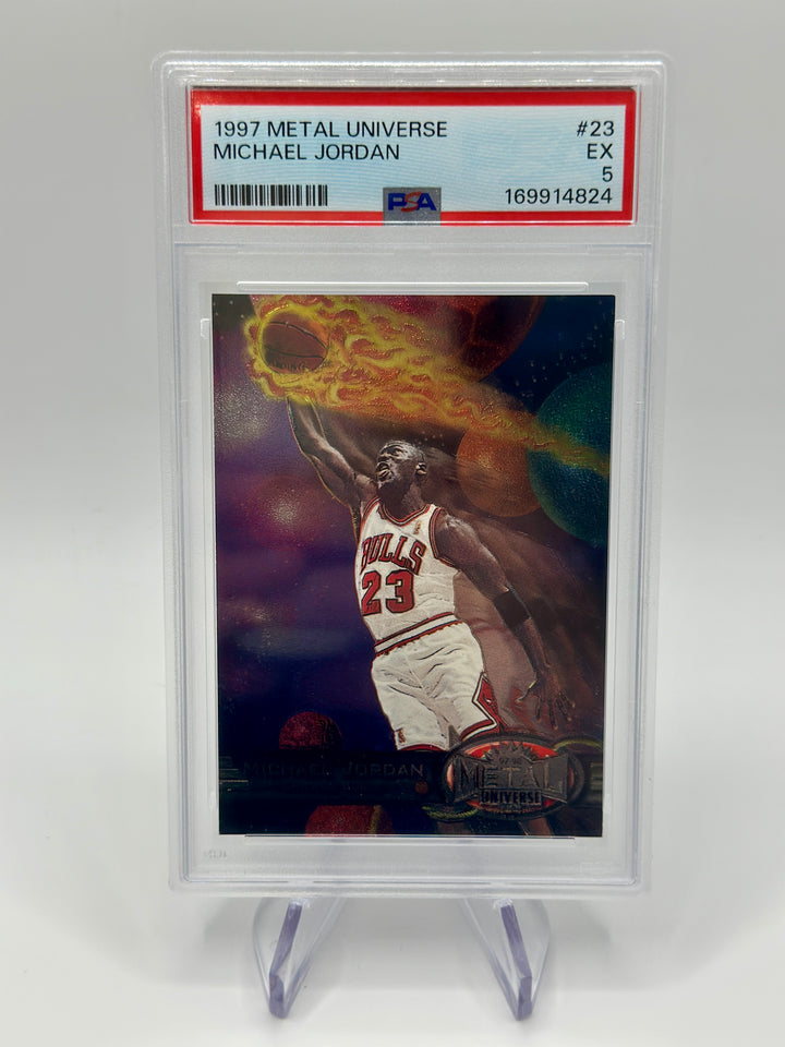 1997 Metal Universe Michael Jordan #23 PSA 5
