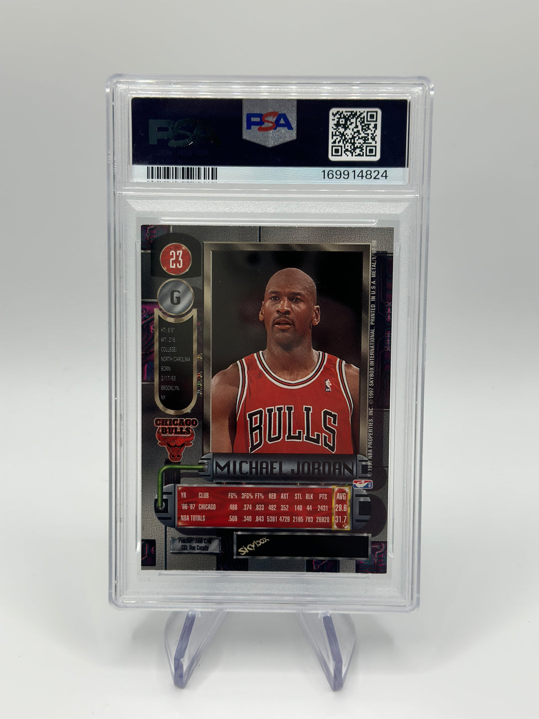 1997 Metal Universe Michael Jordan #23 PSA 5