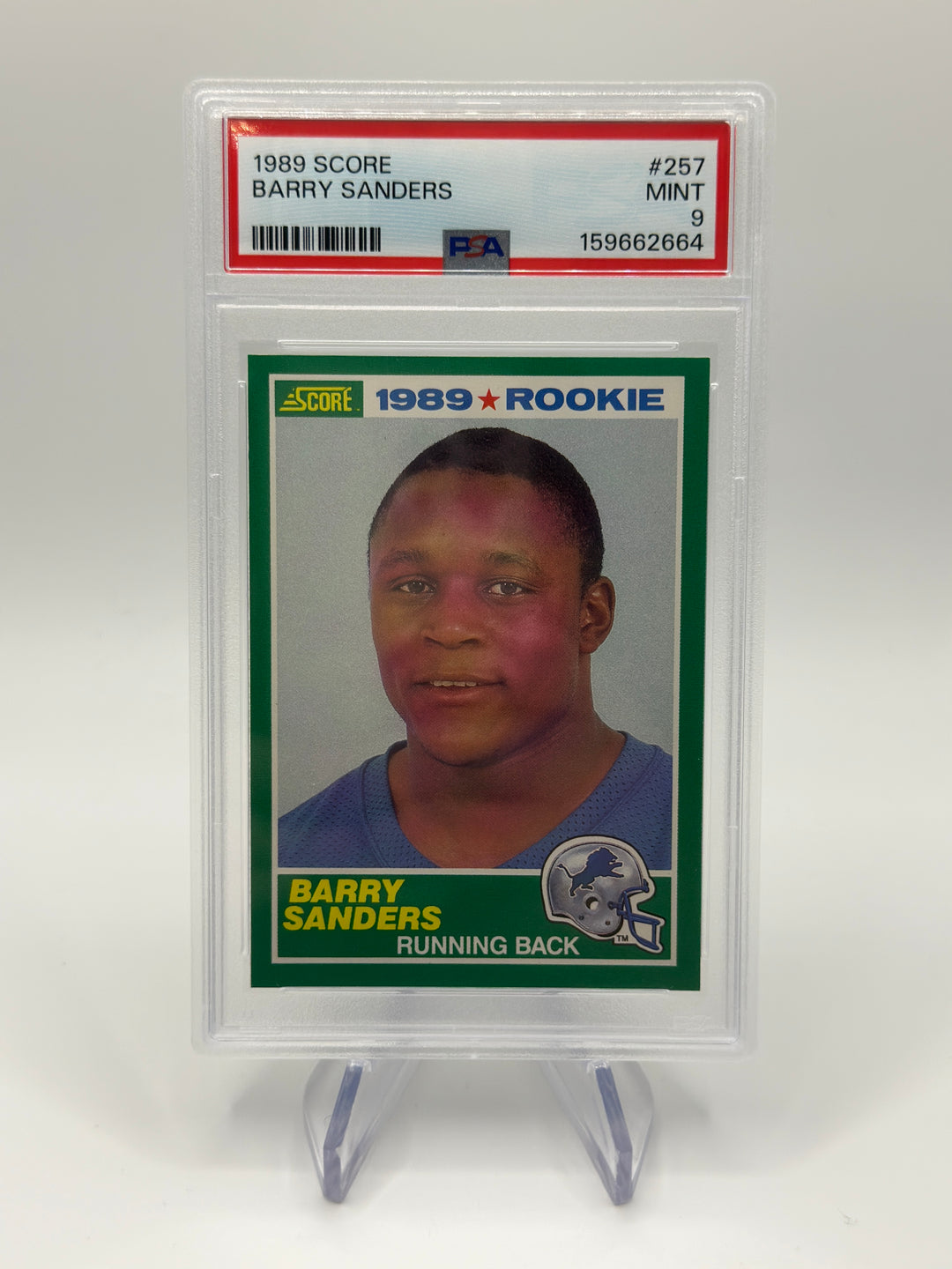 1989 Score Barry Sanders #257 PSA 9