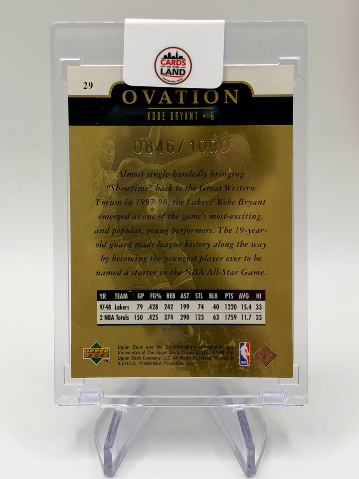 1998-99 Upper Deck Ovation Kobe Bryant #29 /1000