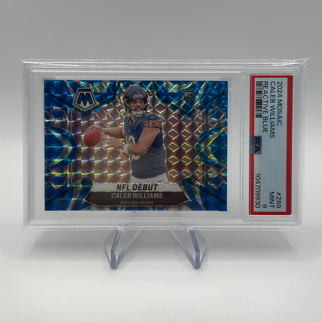 2024 Mosaic Caleb Williams Reactive Blue #289 PSA 9