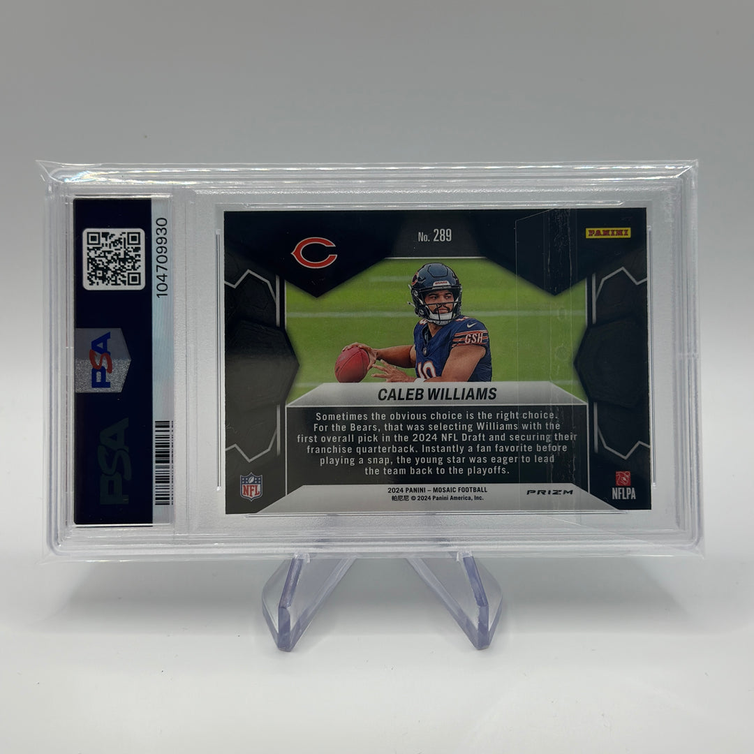 2024 Mosaic Caleb Williams Reactive Blue #289 PSA 9