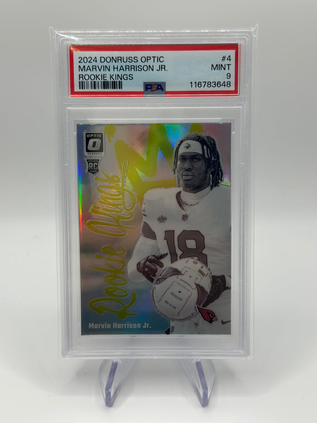 2024 Optic Marvin Harrison Jr. Rookie Kings #4 PSA 9