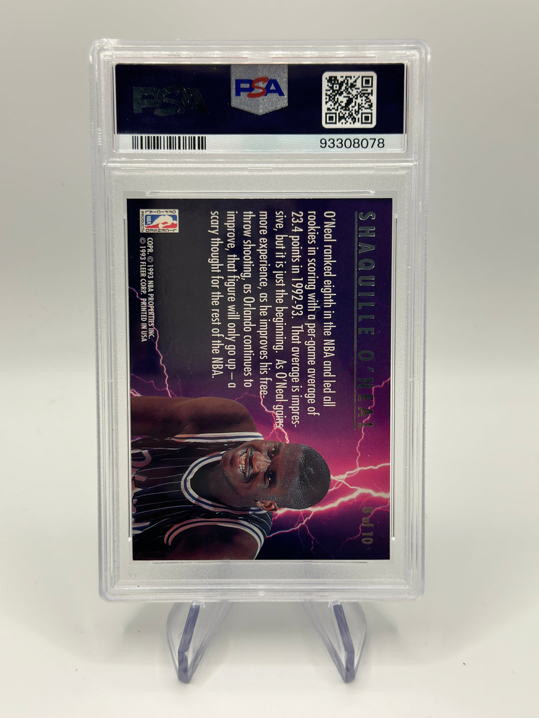 1993 Ultra Shaquille O'Neal Scoring Kings #8 PSA 9