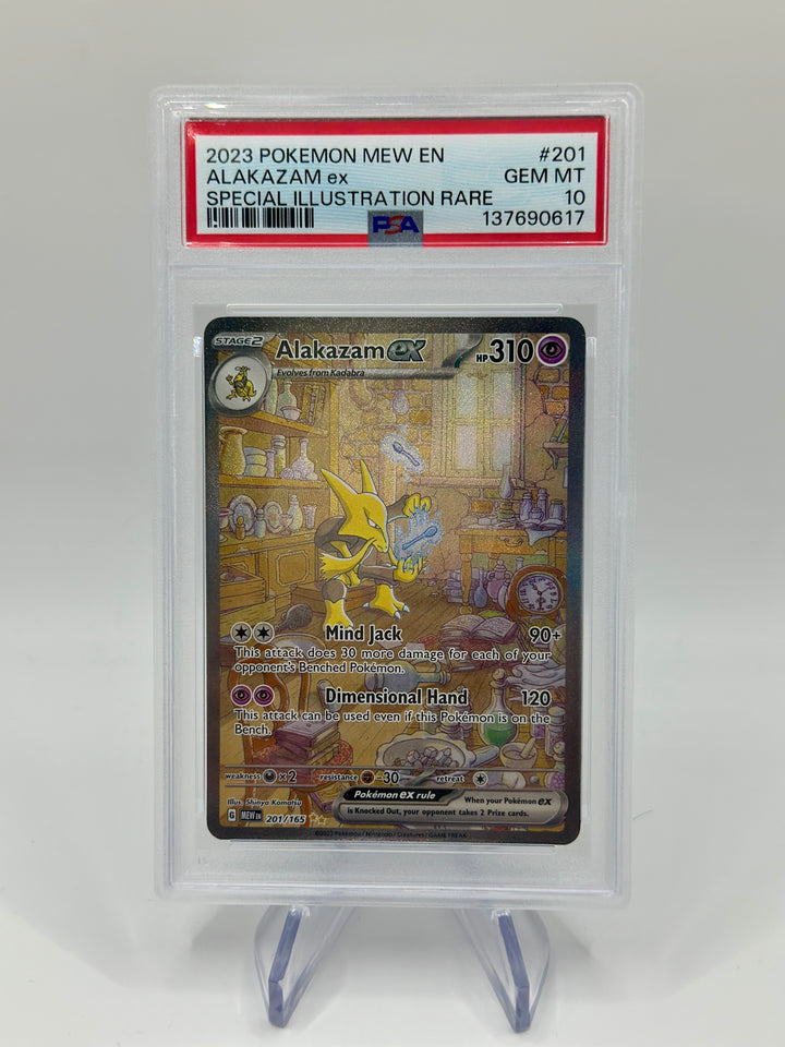 2019 Pokémon Alakazam EX SIR 201/165 PSA 10