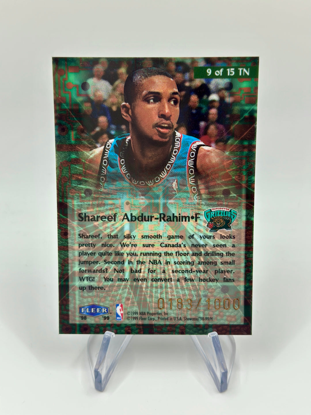 1998-99 Flair Showcase Shareef Abdur-Rahim takeit2.net /1000