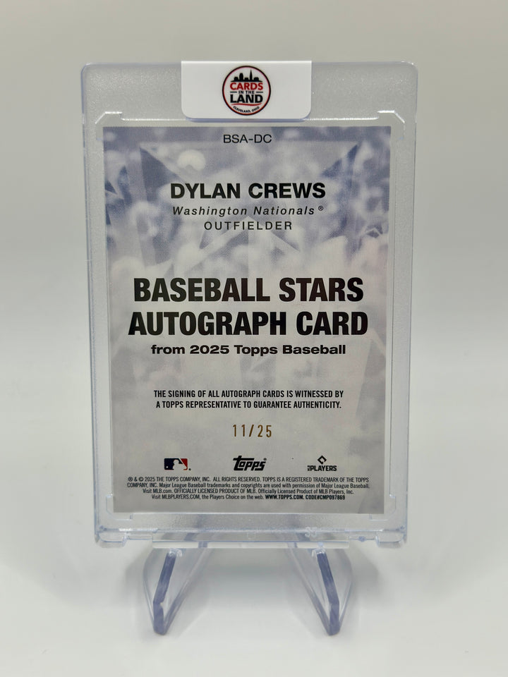 2025 Topps Dylan Crews Baseball Stars Auto /25 #BSA-DC