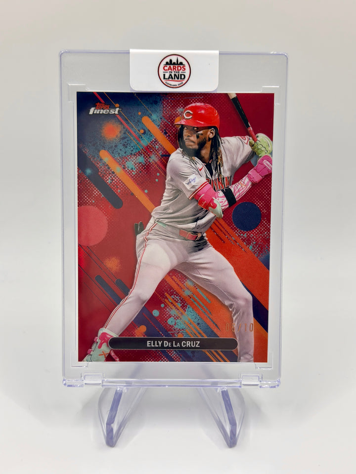 2025 Topps Finest Elly De La Cruz #56 Red Refractor /10