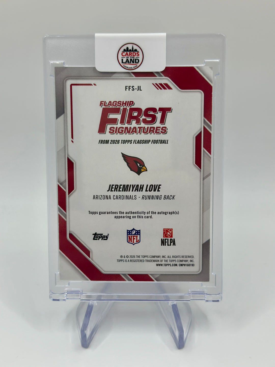 2026 Topps Flagship Jeremiyah Love Auto #FFS-JL