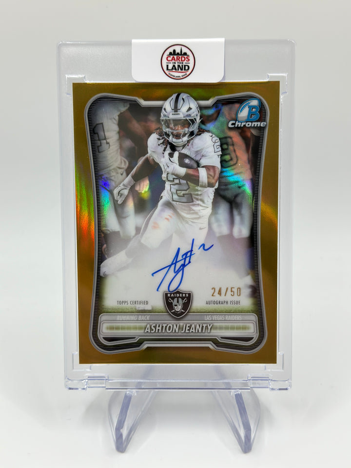 2026 Bowman Chrome Ashton Jeanty True Gold Auto /50 #BCA-AJ