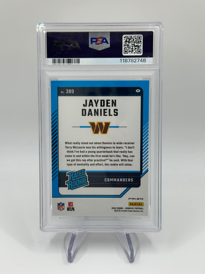 2024 Donruss Optic Jayden Daniels Red Pandora #389 PSA 10
