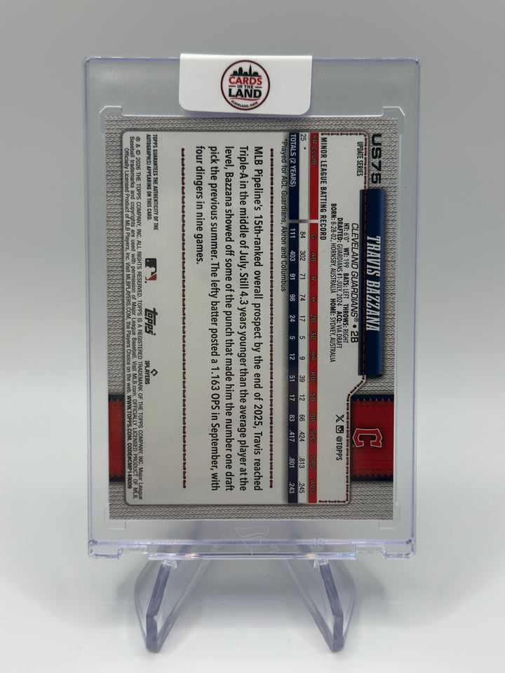 2026 Topps Update Series Travis Bazzana Auto #US75