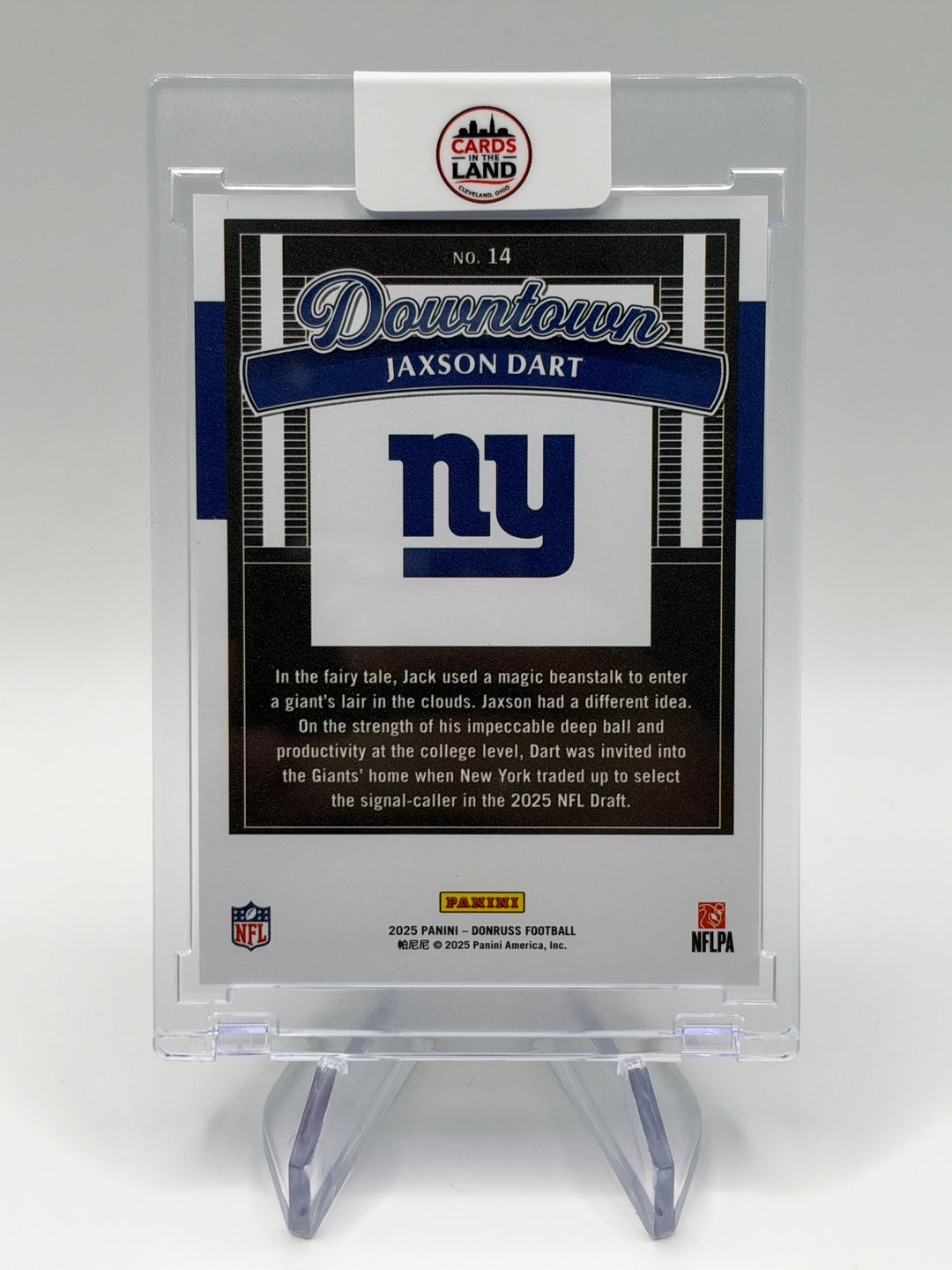 2025 Donruss Jaxson Dart Downtown #14