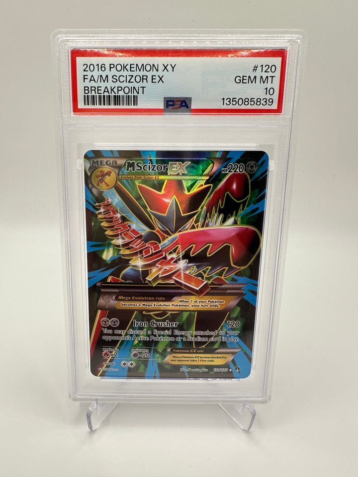 2016 Pokémon XY FA/M Scizor EX Breakpoint #120 PSA 10