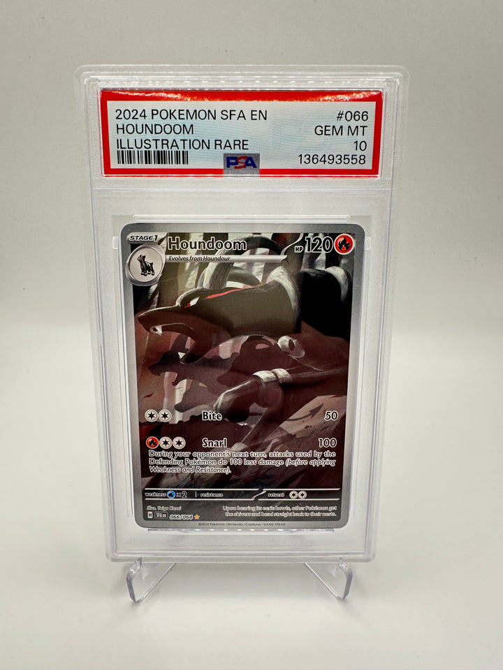 2024 Pokémon SFA EN Houndoom Illustration Rare #066 PSA 10