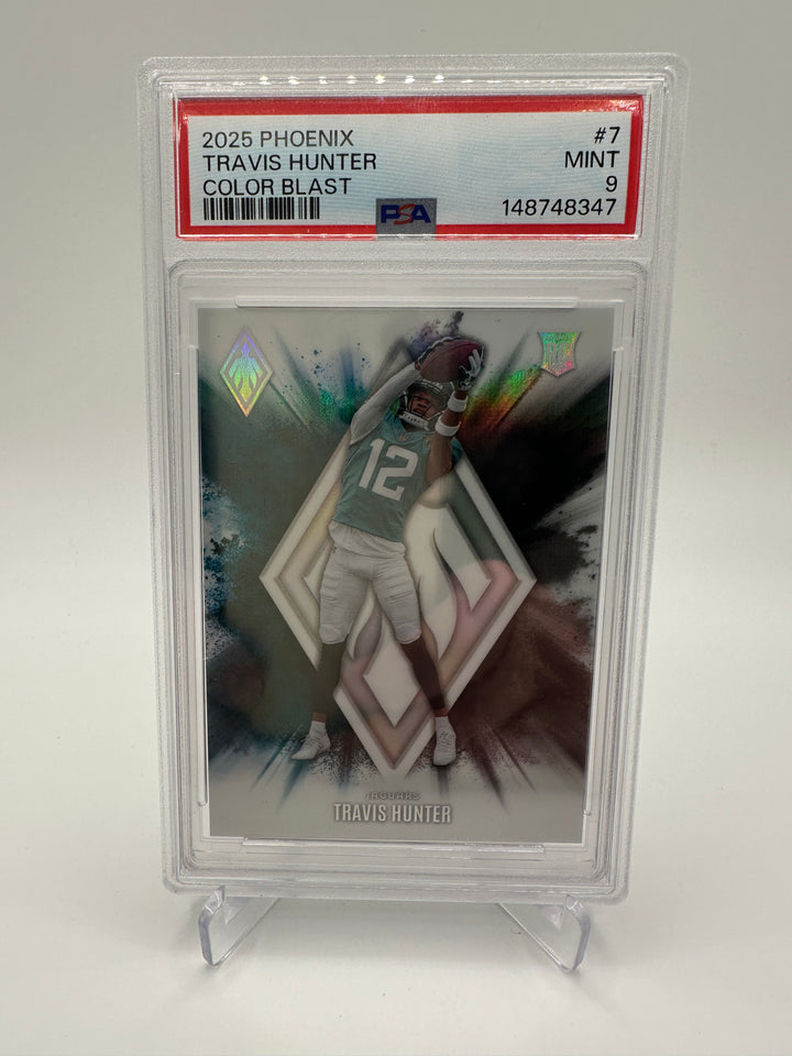 2025 Phoenix Travis Hunter Color Blast #7 PSA 9