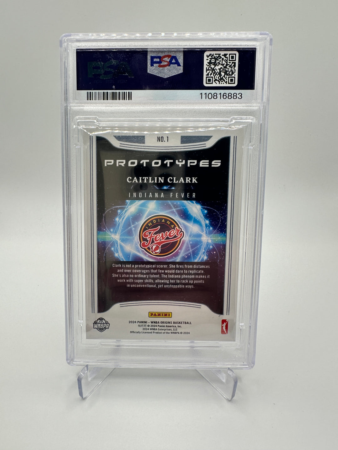 2024 Origins WNBA Caitlin Clark /49 Prototypes-Teal #1 PSA 9