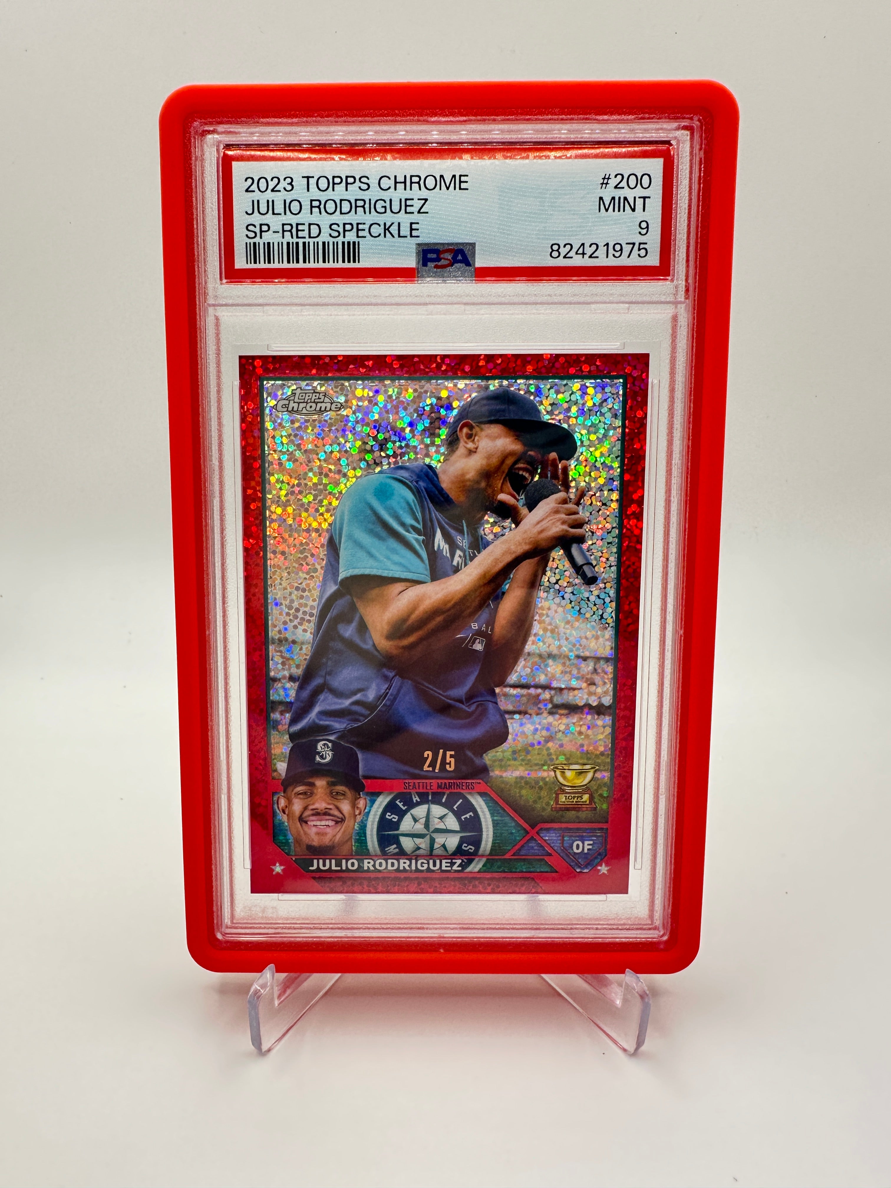 0 Topps Julio Chrome Rodriguez #200 Refractor | Mariners Update