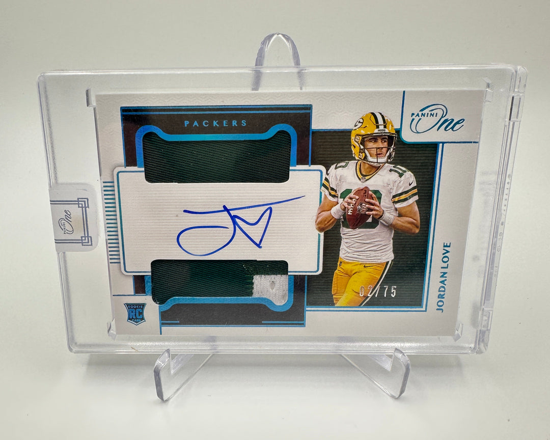 2020 Panini One Football Jordan Love Patch Auto RPA /75