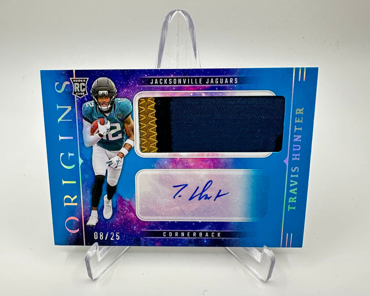 2025 Panini Origins Travis Hunter Patch Auto RPA /25
