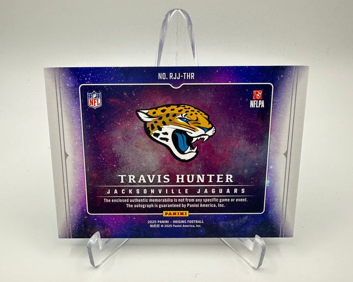 2025 Panini Origins Travis Hunter Patch Auto RPA /25
