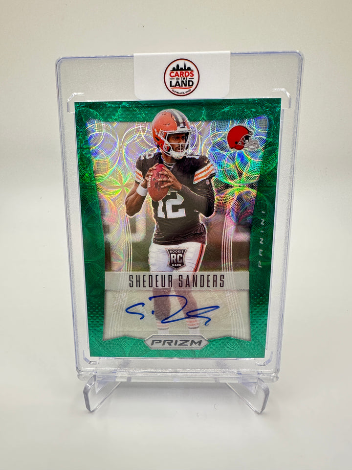 2025 Prizm Shedeur Sanders Auto Green Scope /75