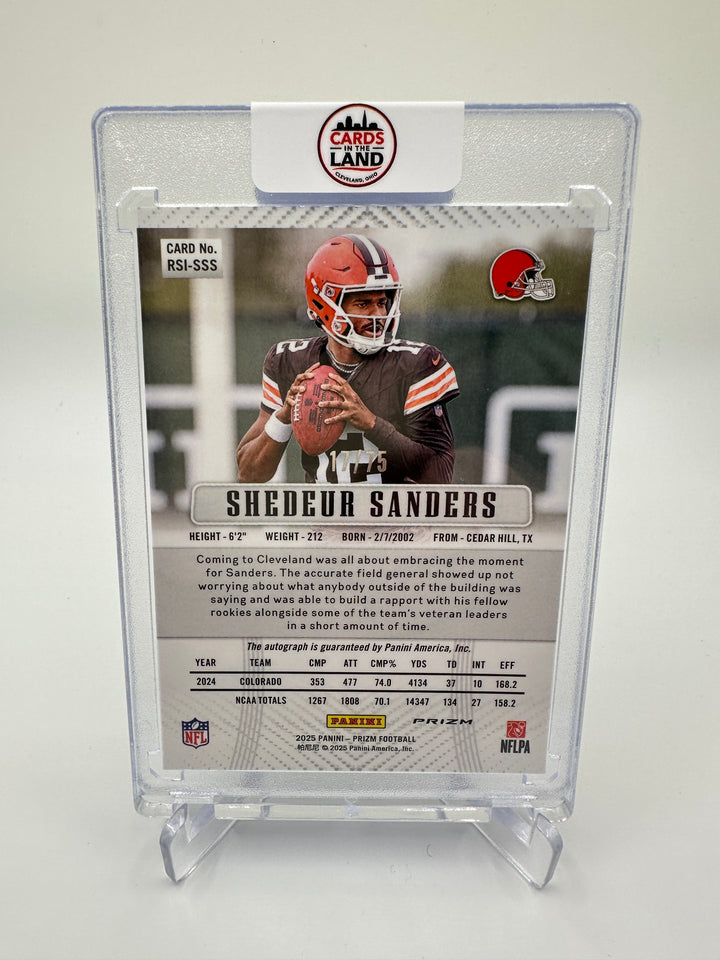 2025 Prizm Shedeur Sanders Auto Green Scope /75