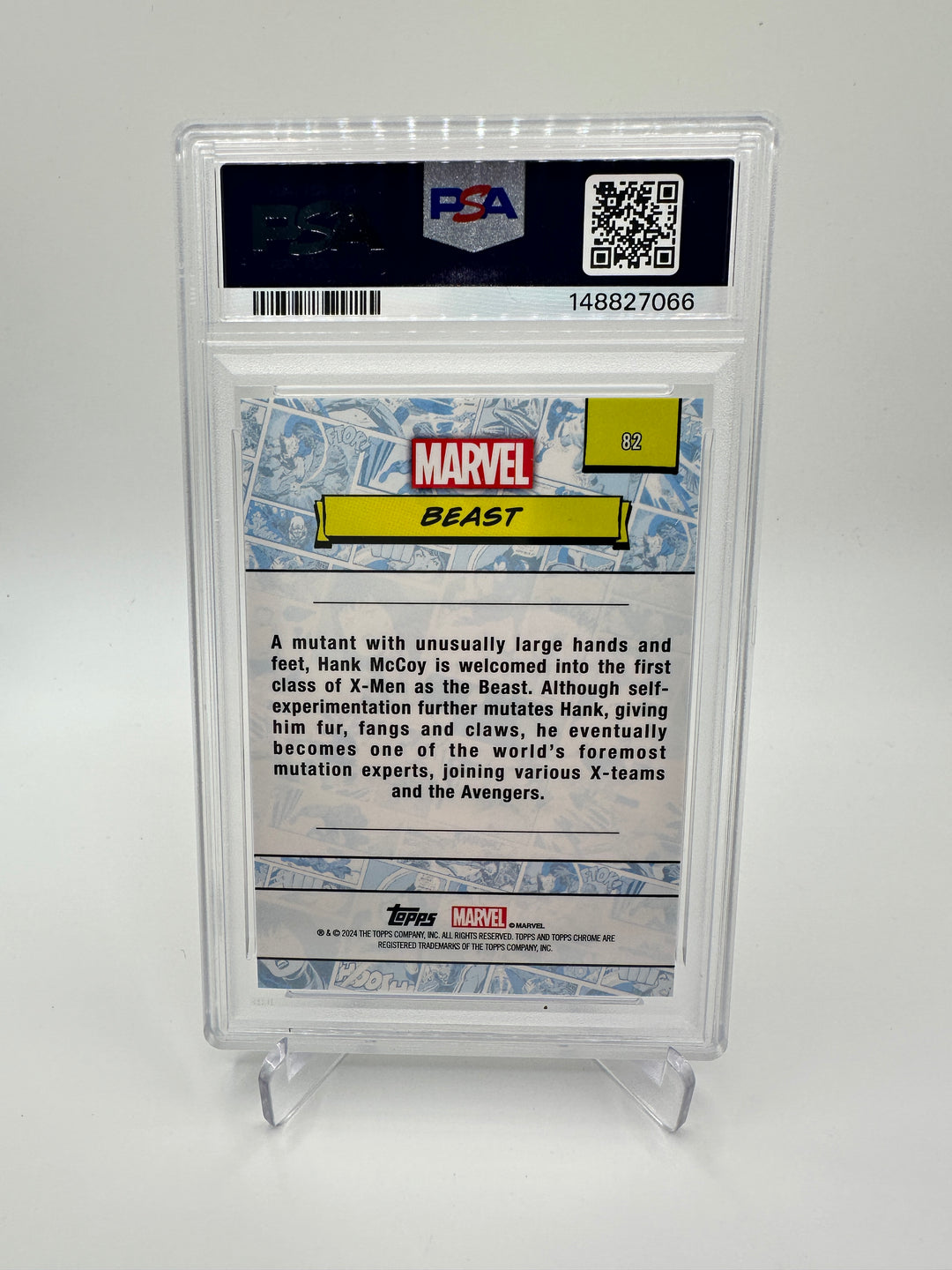 2024 Topps Marvel Sapphire Beast Gold /50 PSA 10