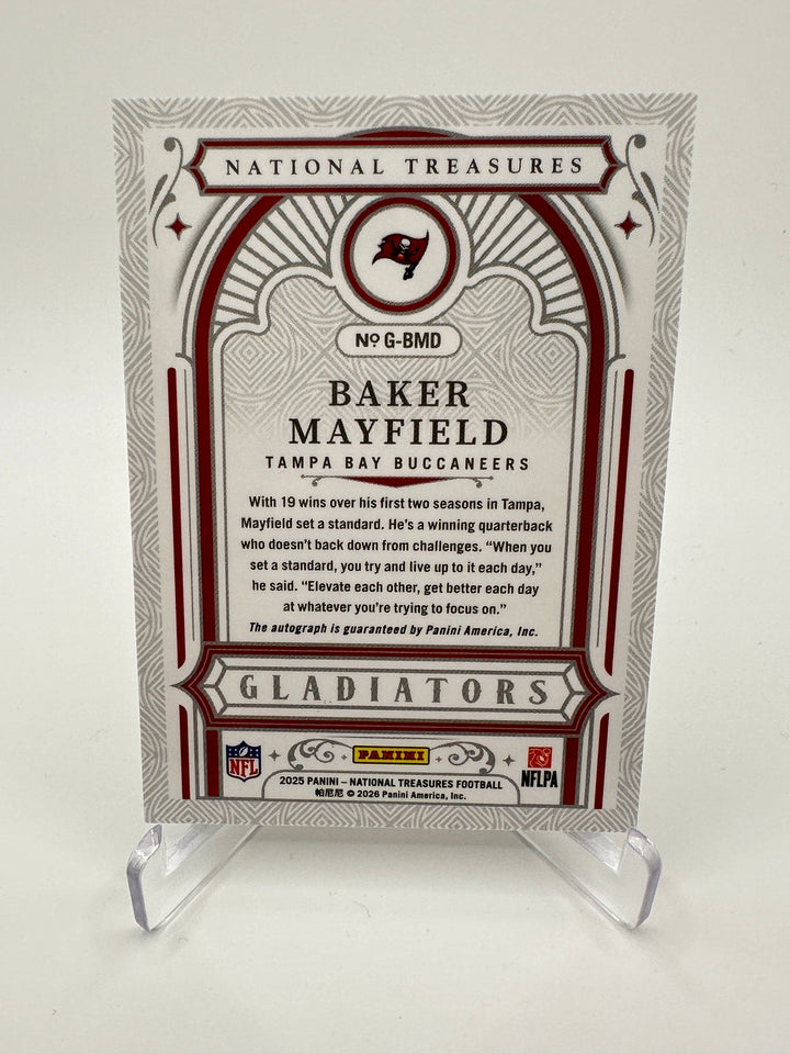 2025 National Treasures Baker Mayfield Gladiators Auto /10