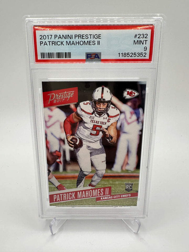 2017 Panini Prestige Patrick Mahomes II #232 PSA 9