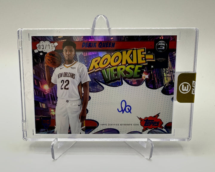 2025-26 Topps 3 Derik Queen Rookie-Verse Auto /15