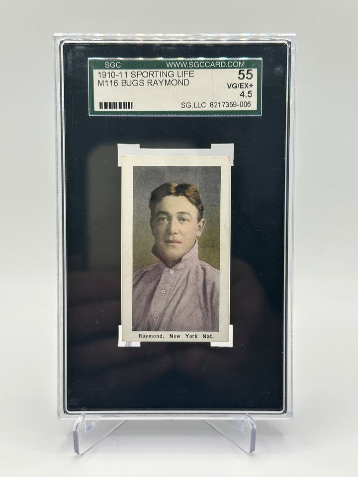 1910-11 M116 Sporting Life Bugs Raymond SGC VG/EX+ 4.5