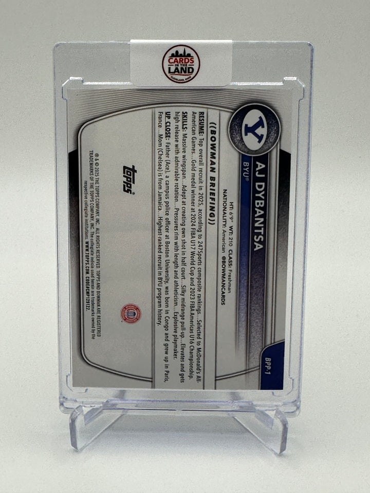 2025-26 Bowman Basketball AJ Dybantsa /25
