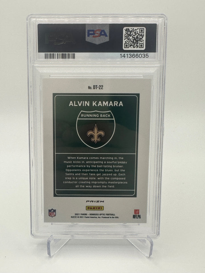 2021 Optic Alvin Kamara Downtown PSA 10