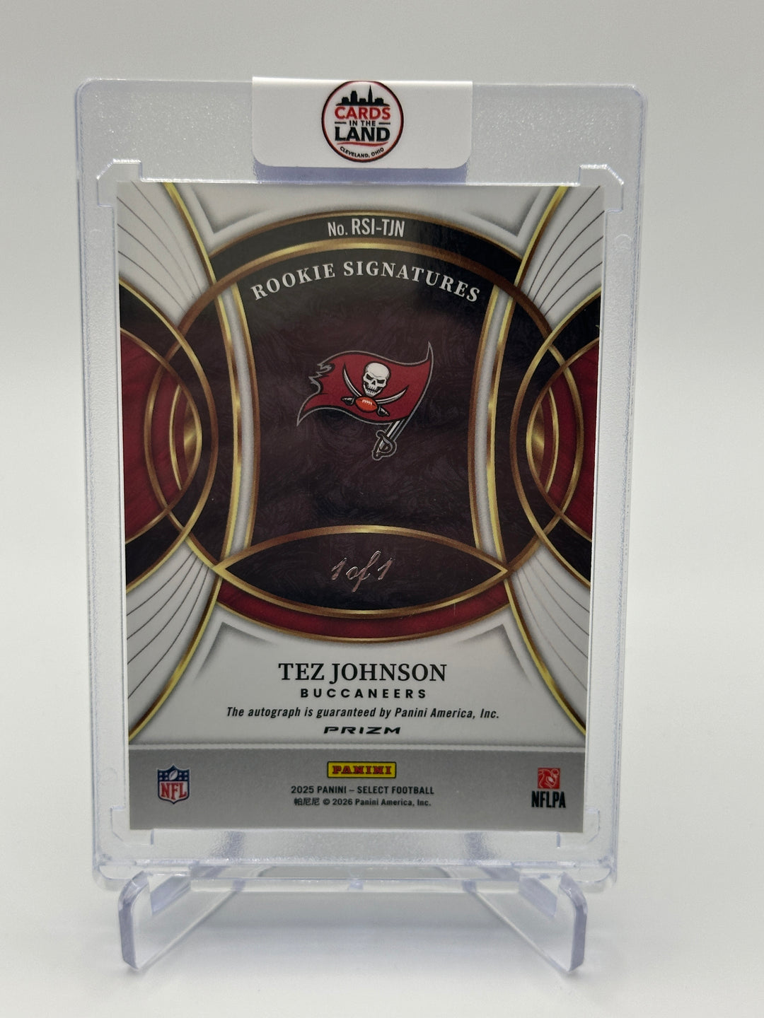 2025 Select Tez Johnson Black X-Fractor 1/1