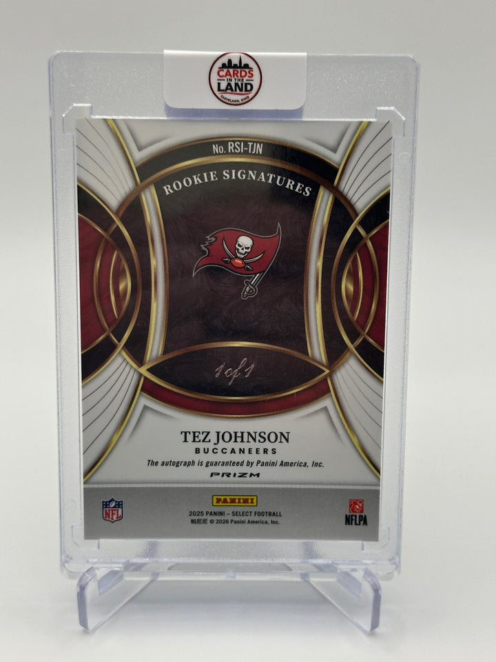 2025 Select Tez Johnson Black X-Fractor 1/1