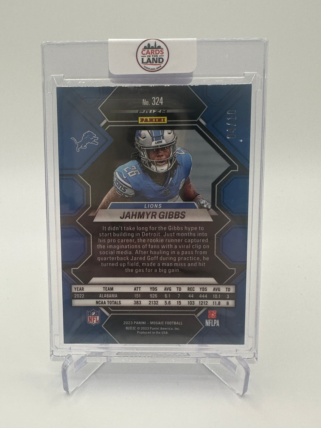 2023 Mosaic Jahmyr Gibbs Pink /10