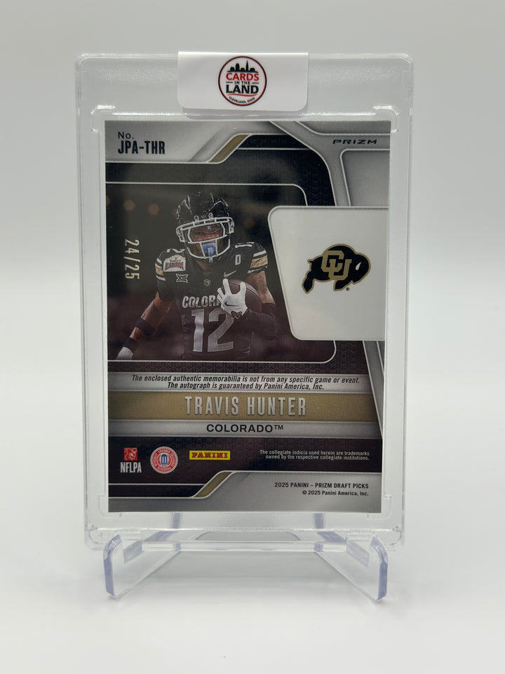 2025 Priam Draft Picks Travis Hunter /25 Patch Auto