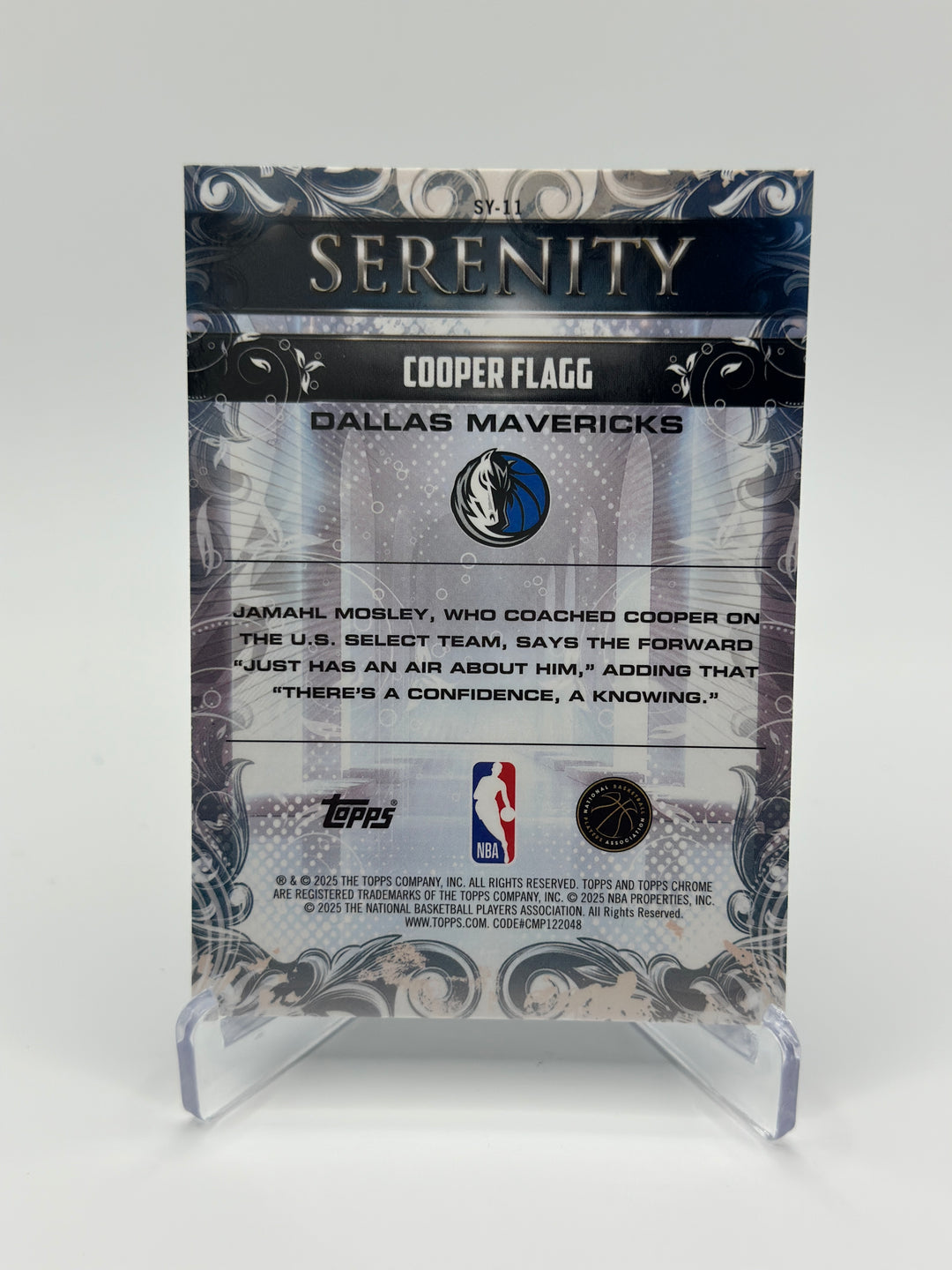 2025-26 Topps Chrome Cooper Flagg Serenity /299