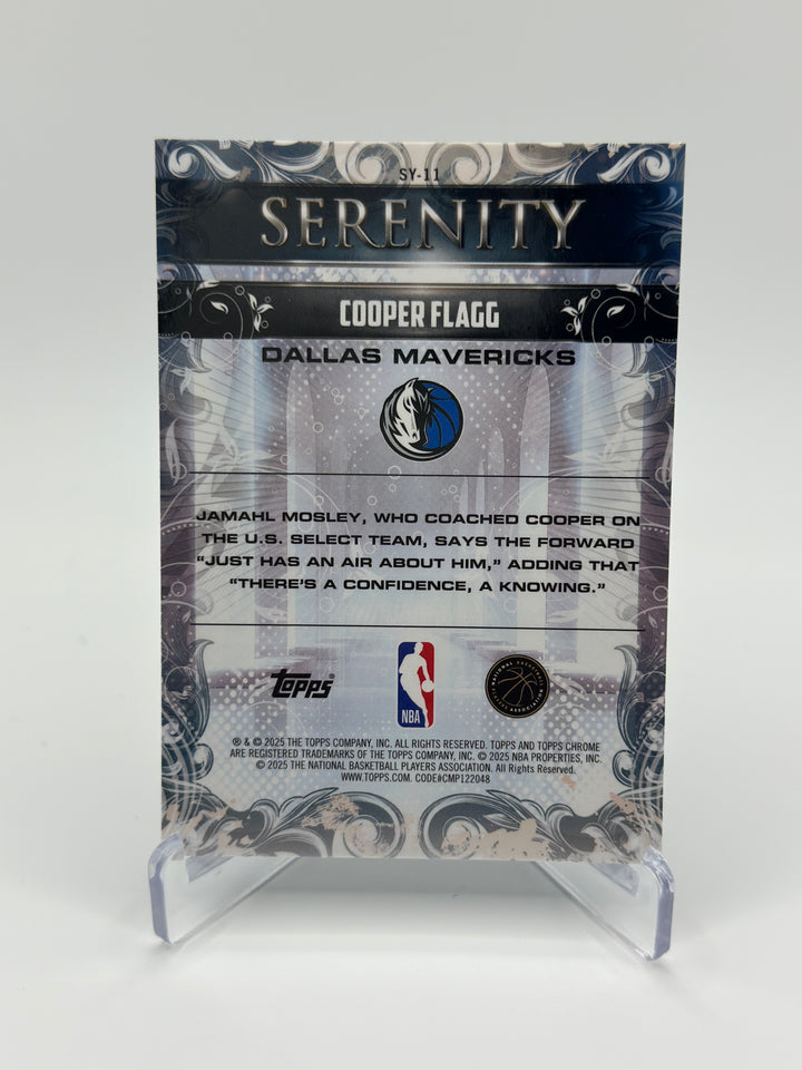 2025-26 Topps Chrome Cooper Flagg Serenity /299