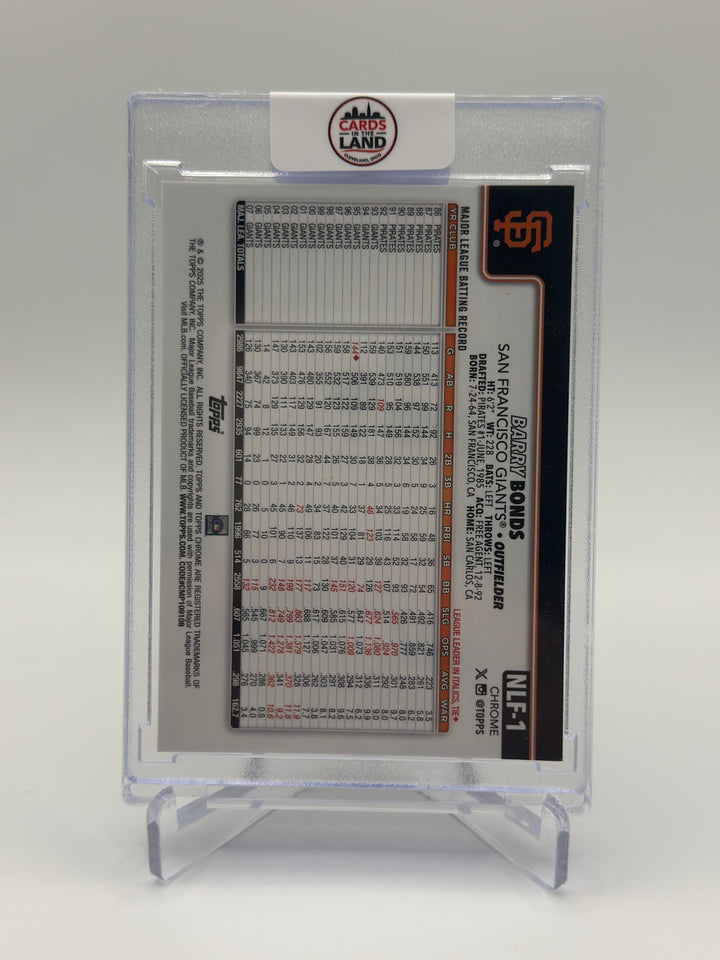 2025 Topps Chrome Barry Bonds Numbers Live Forever /99