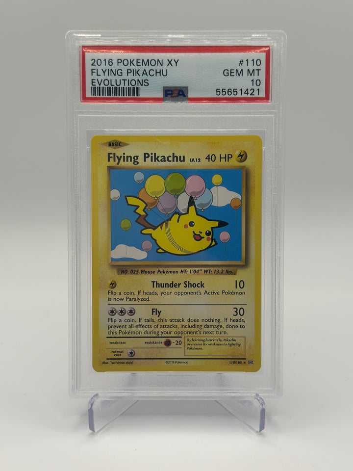 2016 Pokémon Flying Pikachu 110/108 PSA 10