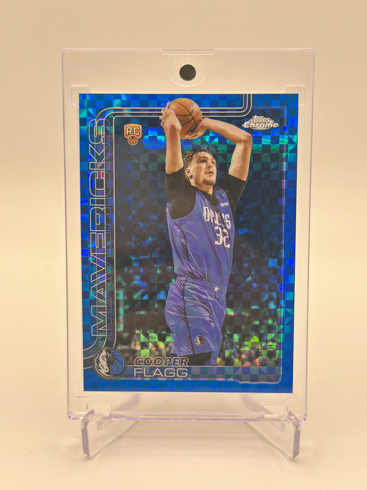 2025-26 Topps Chrome Cooper Flagg Blue X-Fractor #251