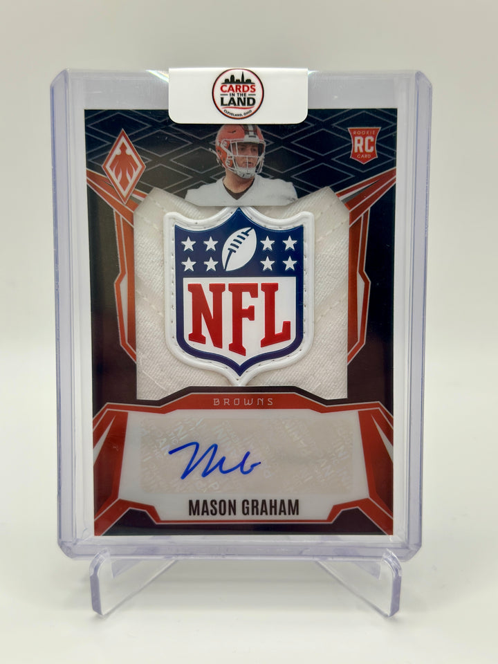 2025 Panini Phoenix Mason Graham NFL Shield Auto RPS 1/1