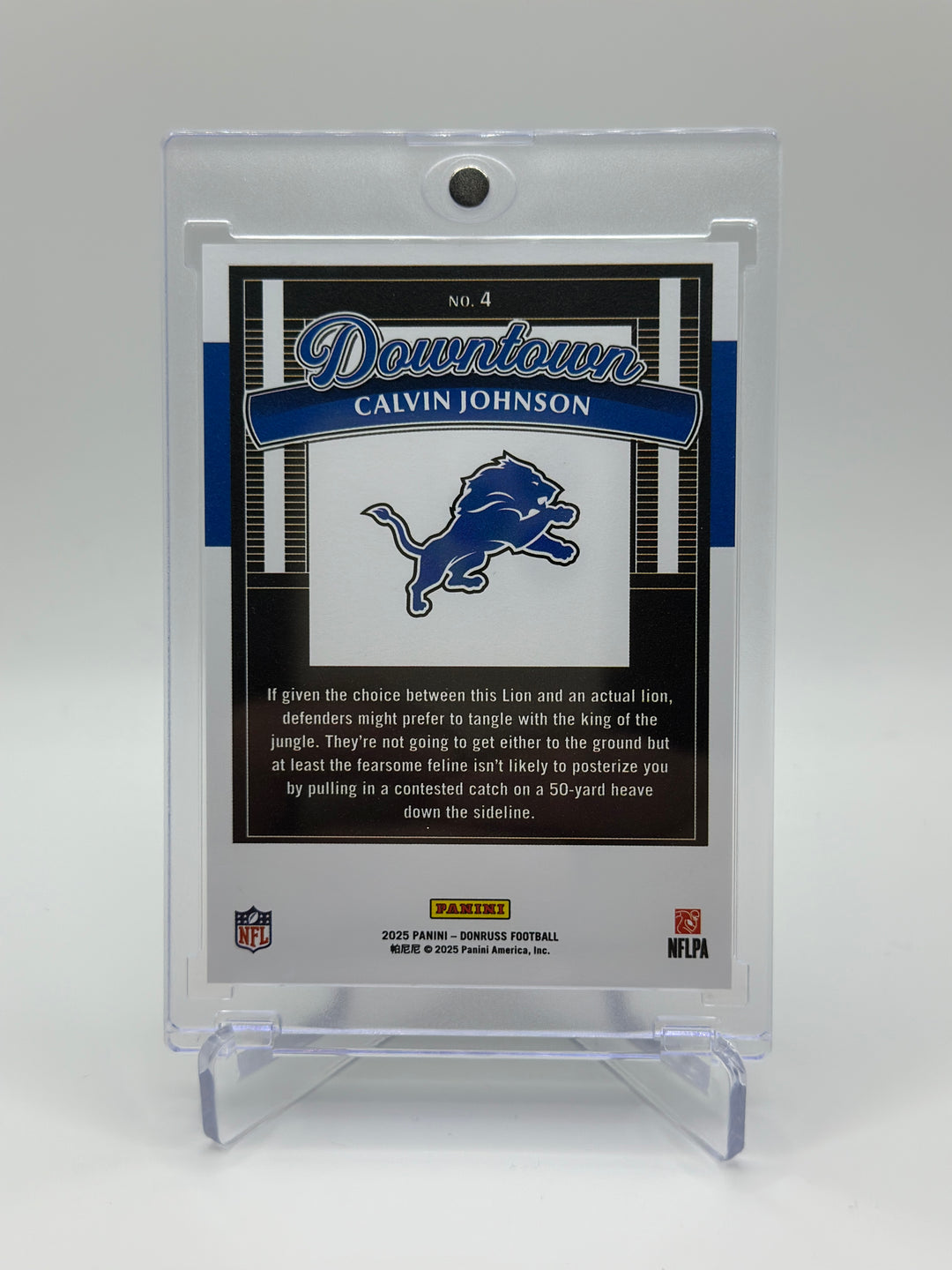 2025 Donruss Calvin Johnson Downtown #4