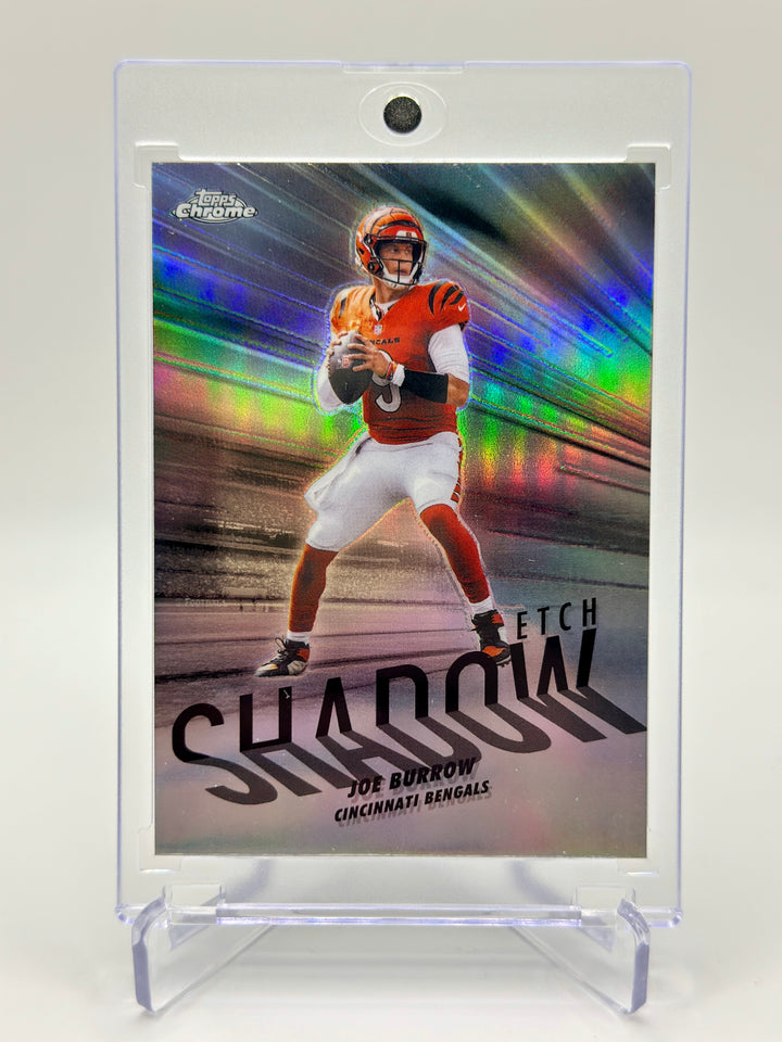 2025 Topps Chrome Joe Burrow Shadow Etch