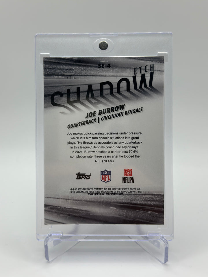 2025 Topps Chrome Joe Burrow Shadow Etch