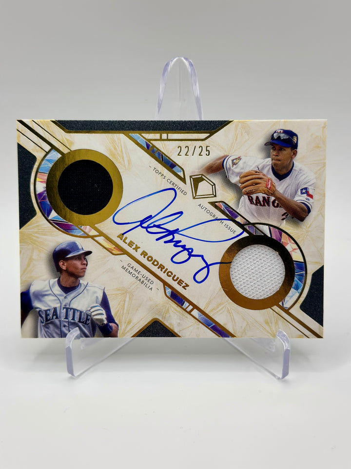 2025 Topps Diamond Icons Alex Rodriguez Dual Team Auto /25