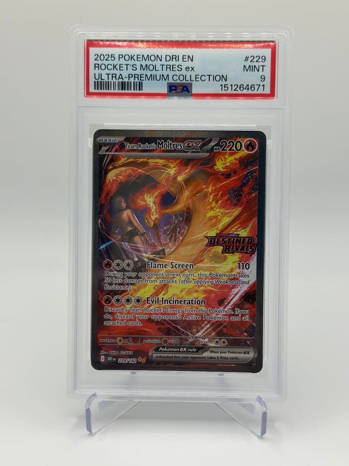 Pokémon Rockets Moltres EX PSA 9