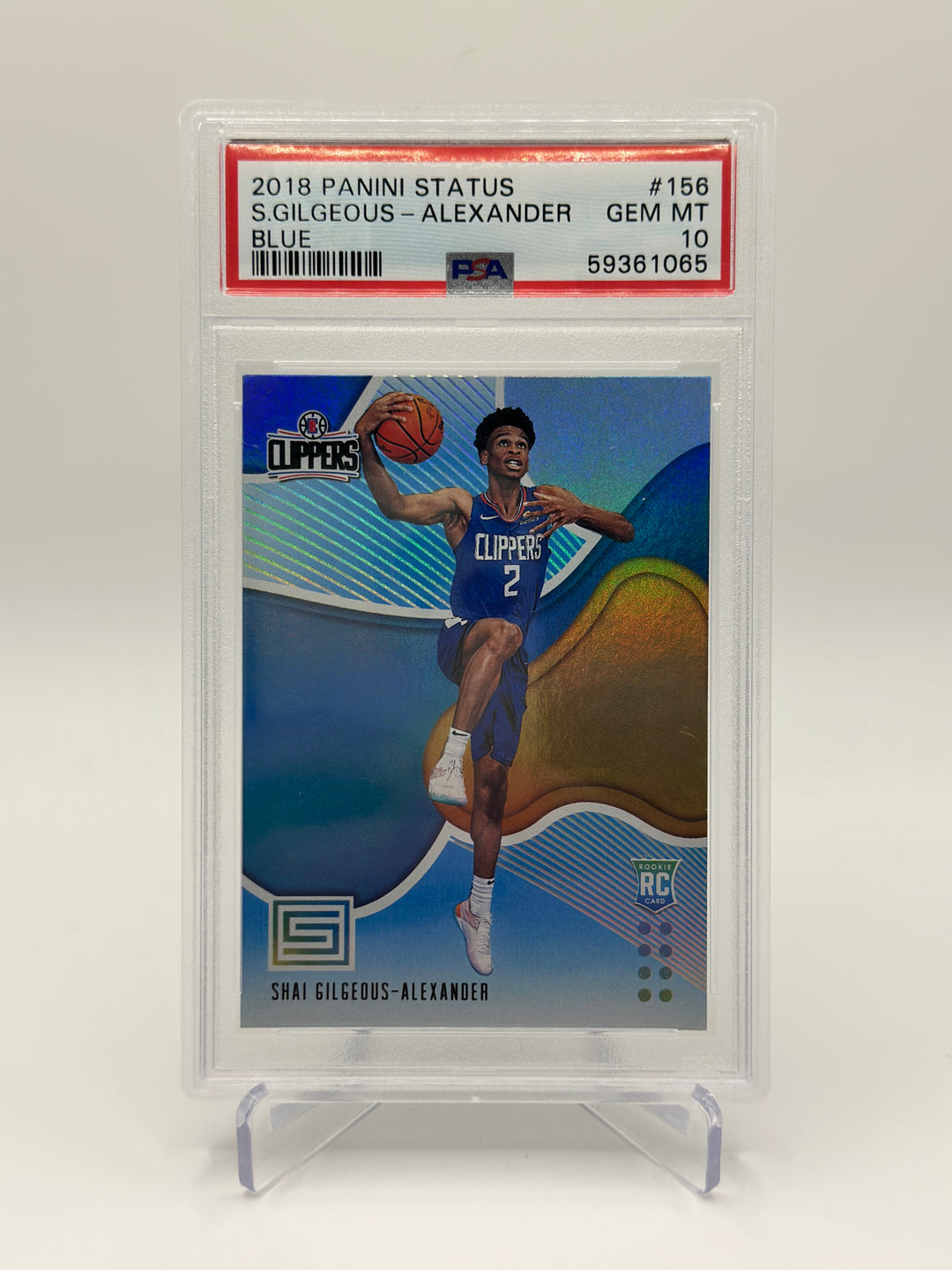 2018 Panini Status Shai Gilgeous-Alexander #156 PSA 10